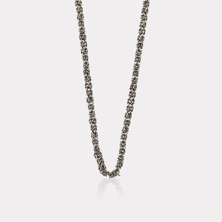 Gümüş Erkek Kolye - 60cm