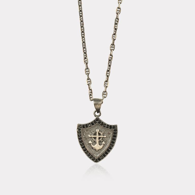 Gümüş Çapa Erkek Kolye