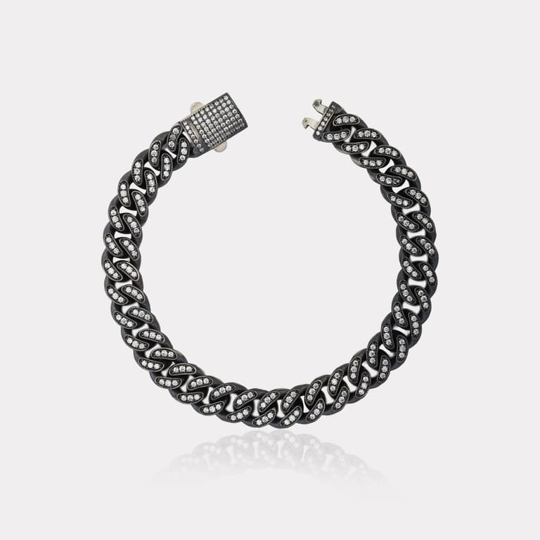 Gümüş Taşlı Erkek Bileklik