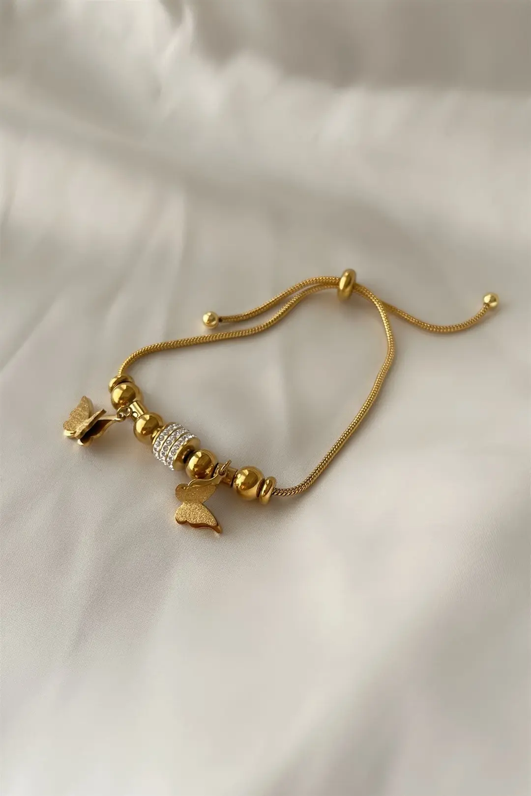 Adjustable Butterfly Çelik Bİleklik