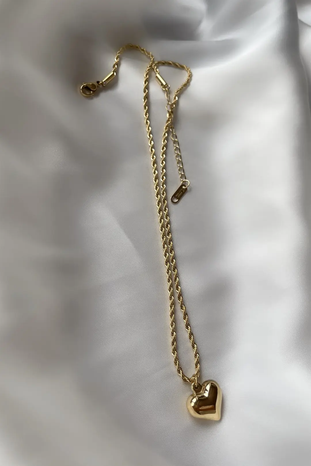 Auger Heart Çelik Kolye