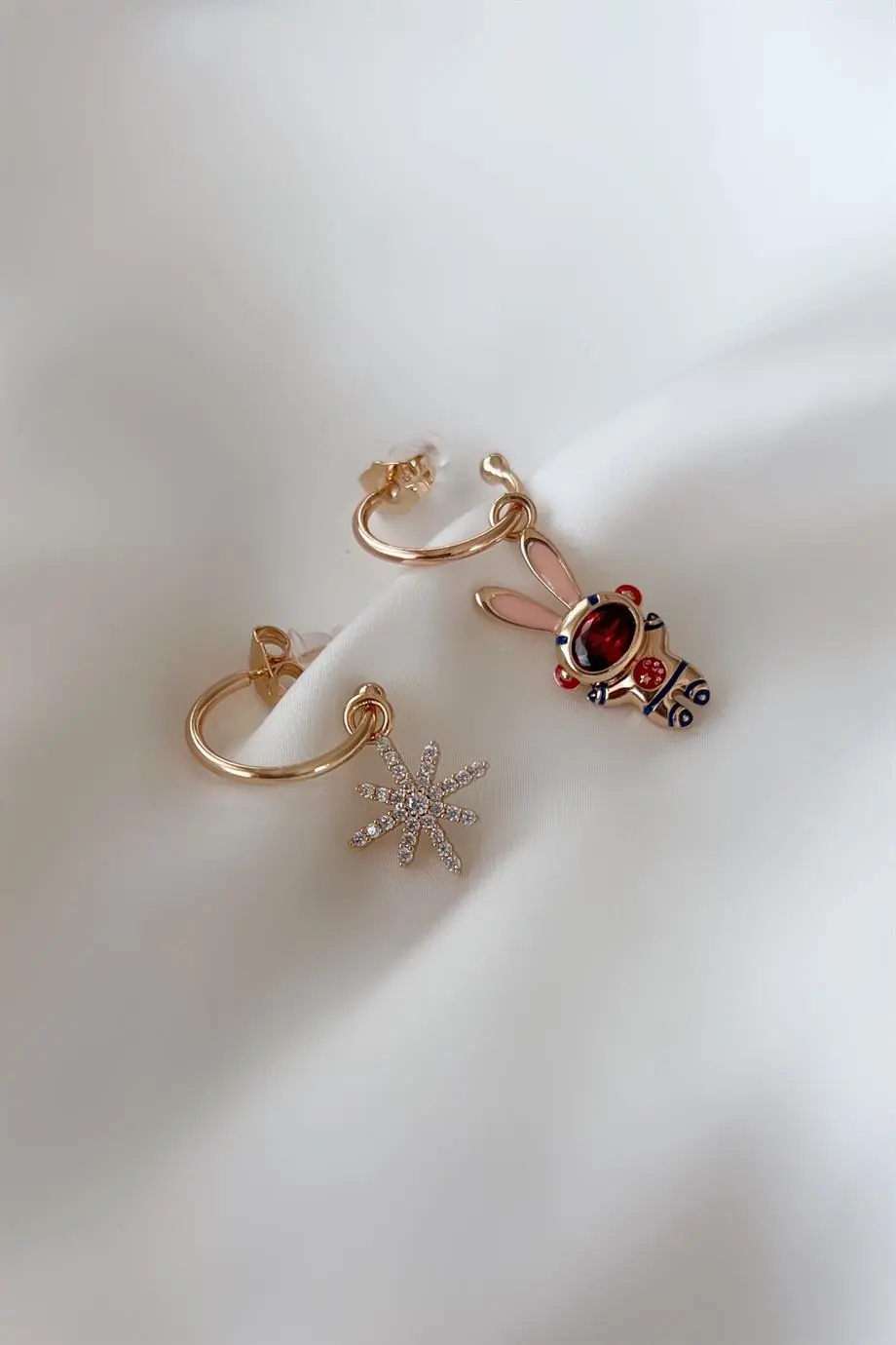 Astronaut Rabbit Özel Seri Küpe