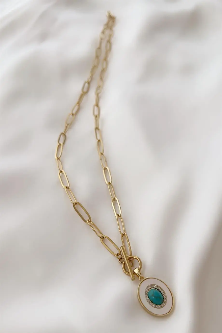 Azzurro Çelik Kolye