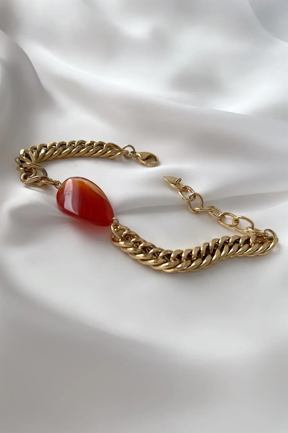 Agate Çelik Bileklik