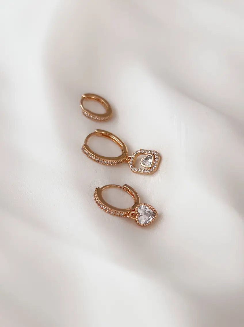 Amor Dorado Özel Seri Küpe Kombini