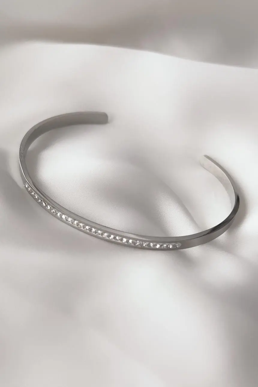 Aligned Stone Çelik Bileklik