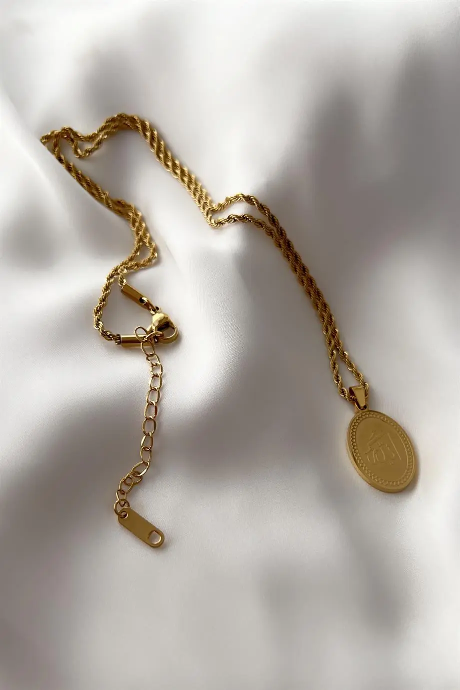 Allah Yazılı Çelik Kolye