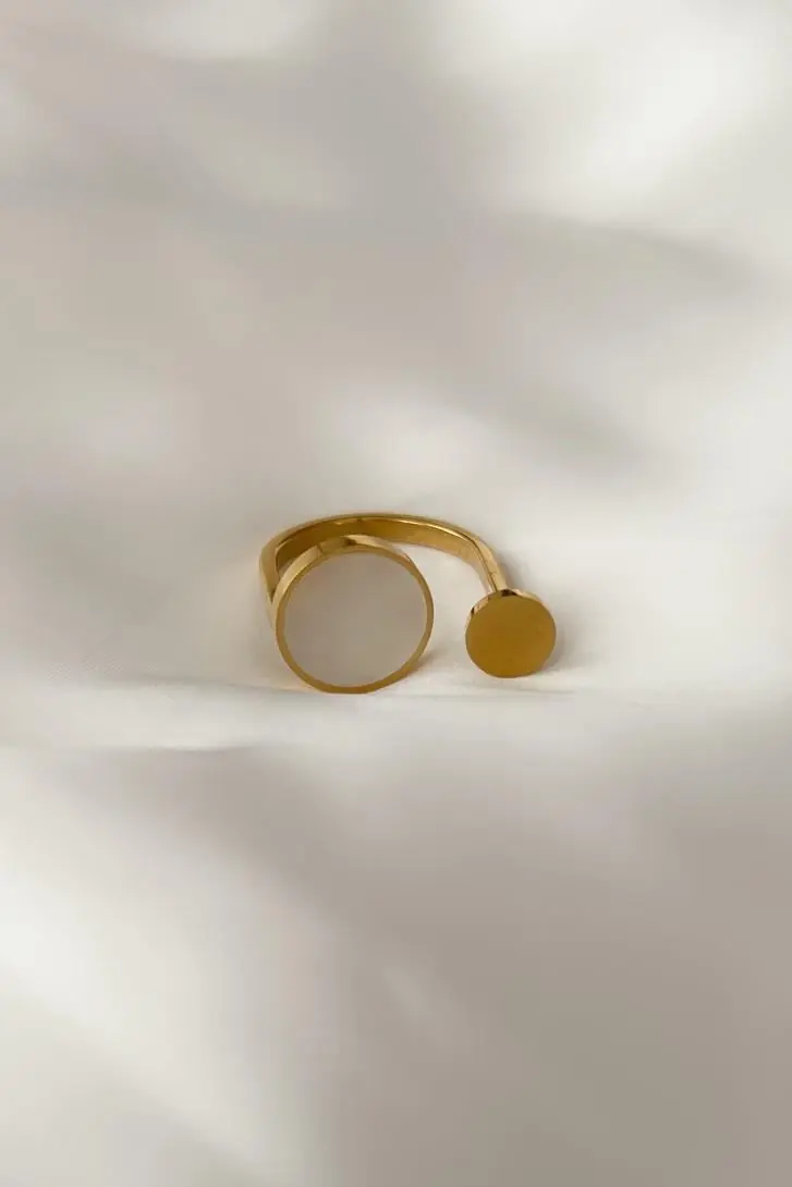 Bague Blanche Çelik Yüzük