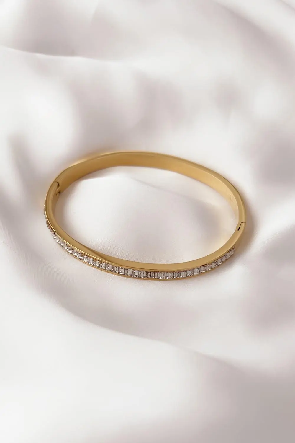 Baget Zirkon Çelik Bileklik