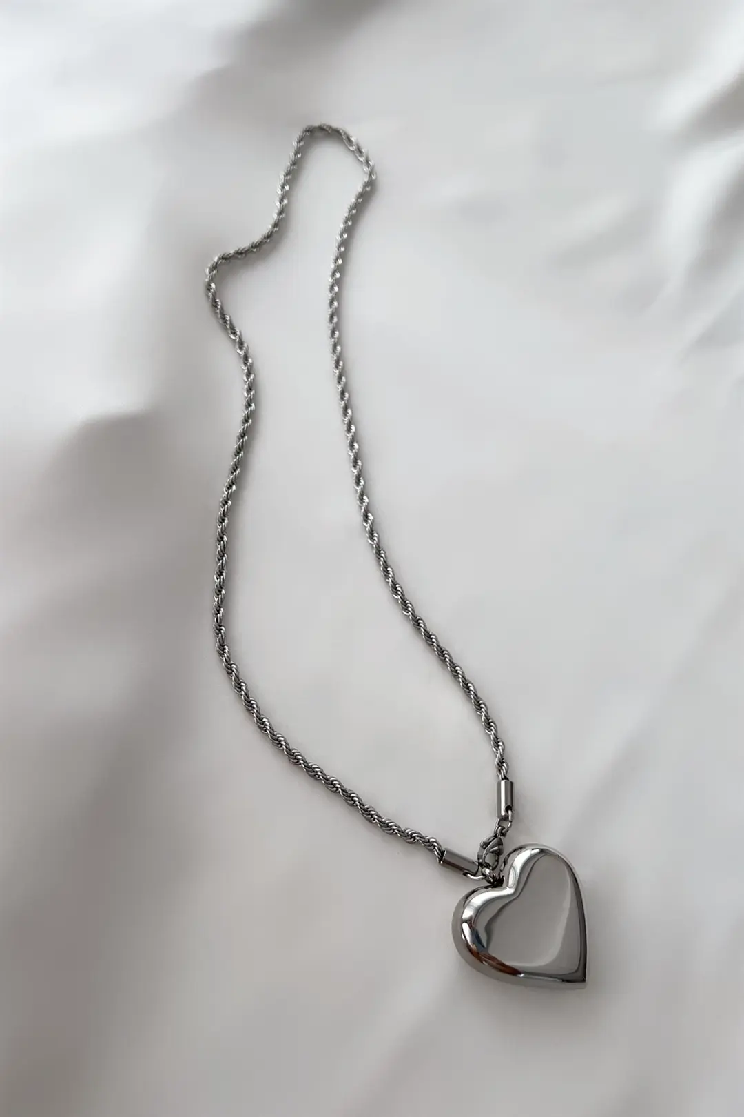 Auger Heart Çelik Kolye