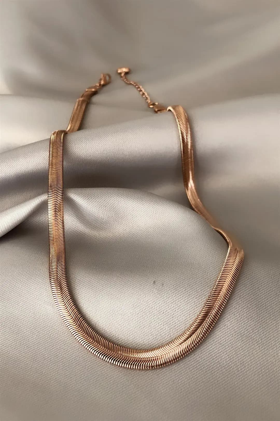 Balık Sırtı Çelik Kolye