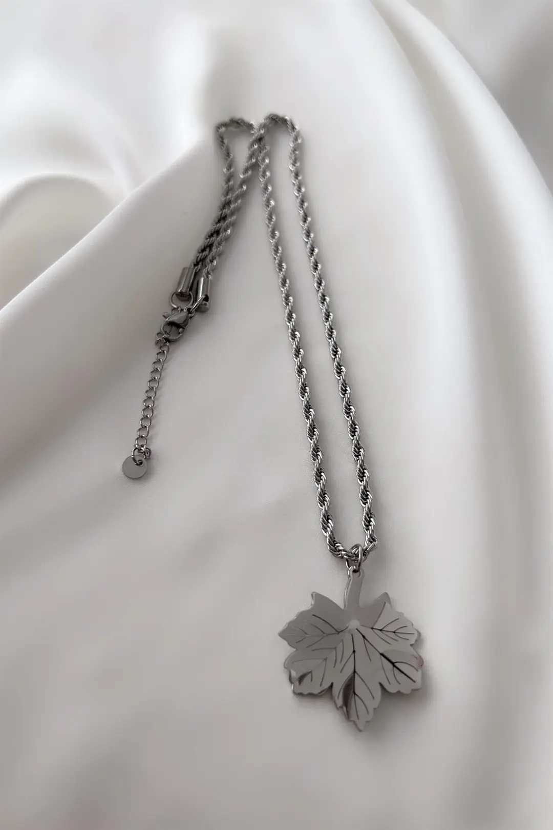 Auger Leaf Çelik Kolye